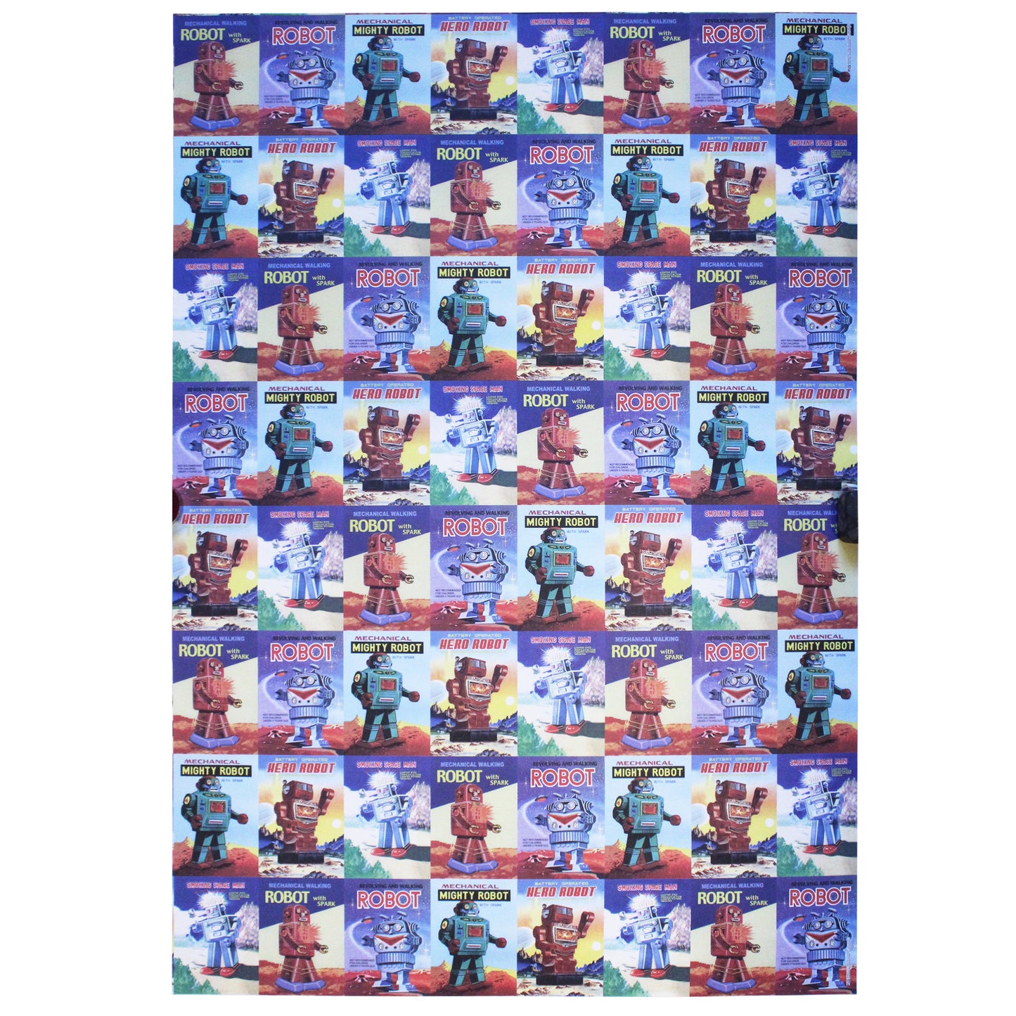 Rossi Vintage Robots Wrapping Paper