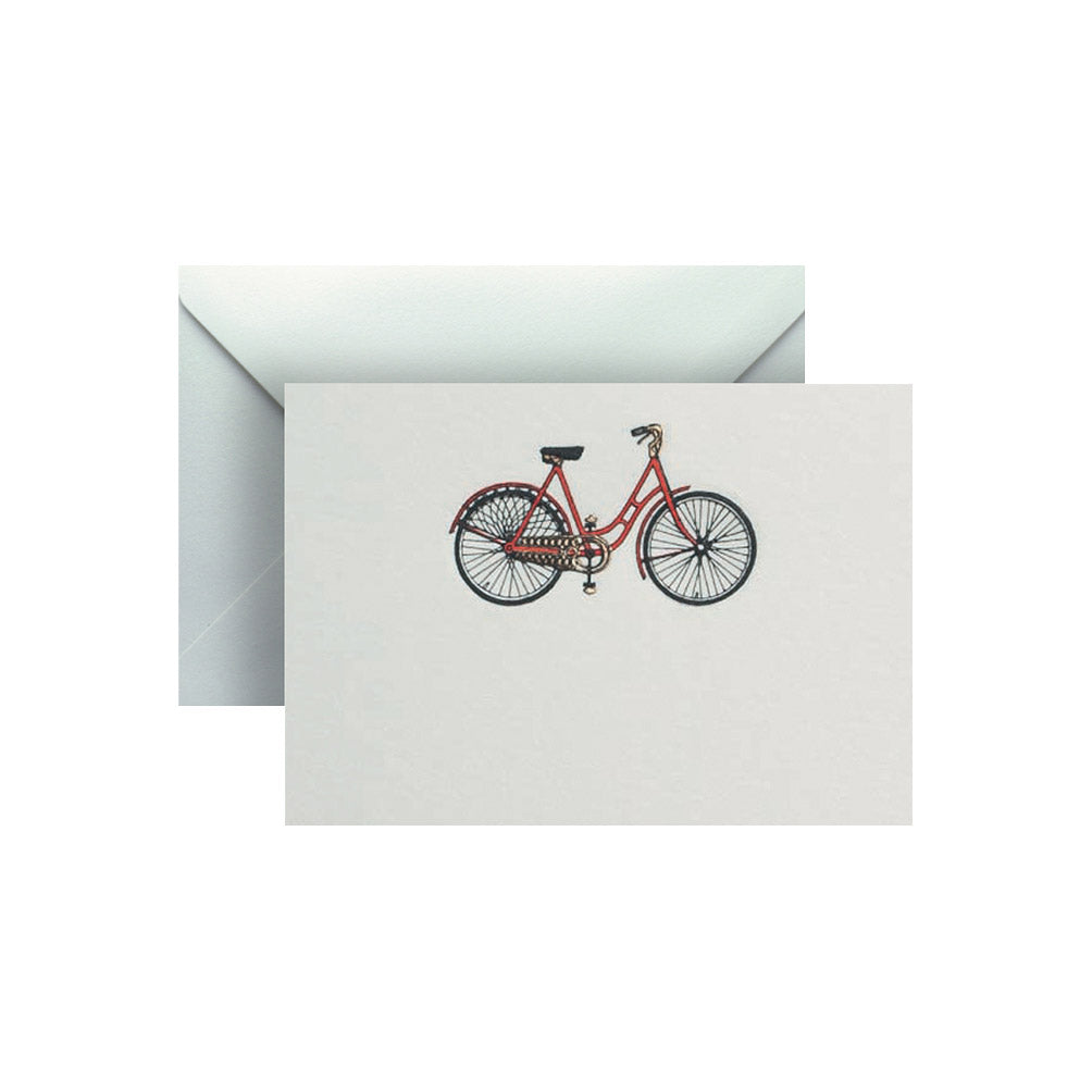 Red Bicycle, enclosure card & envelope