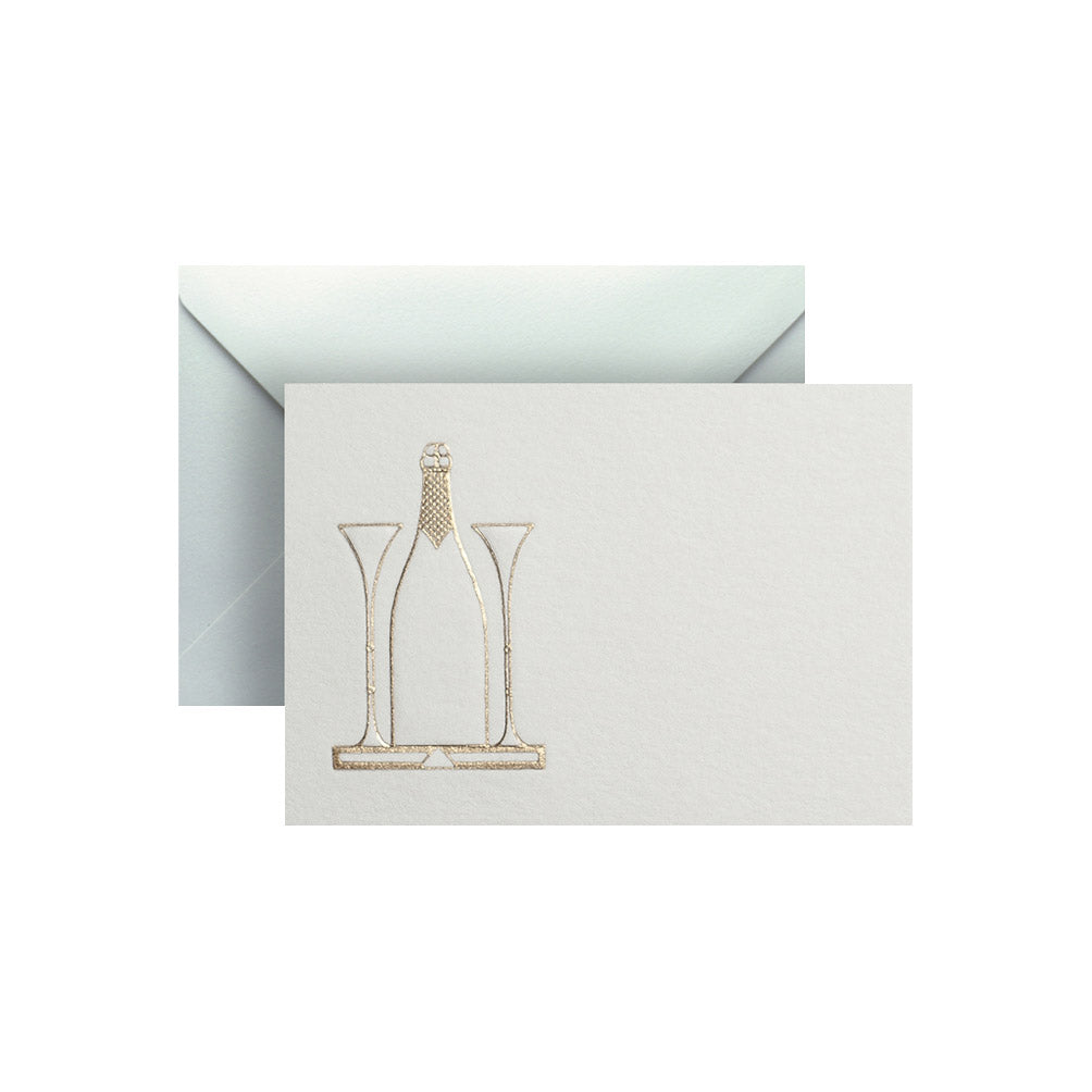 Champagne, enclosure card & envelope
