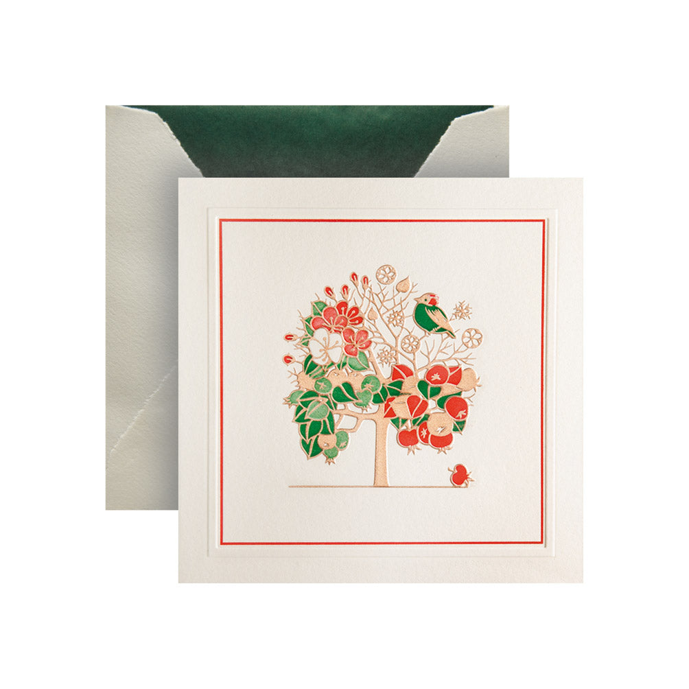 Four Seasons Apple Tree Greeting Card