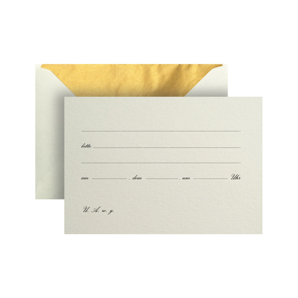 German Fill in Invitation Card