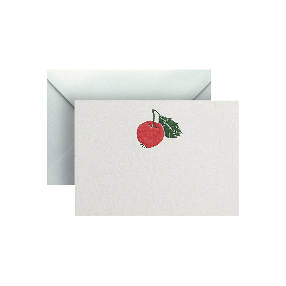 Red Apple, enclosure card & envelope