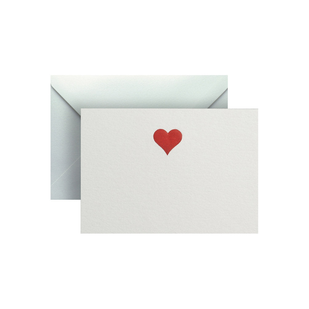Red Heart, enclosure card & envelope