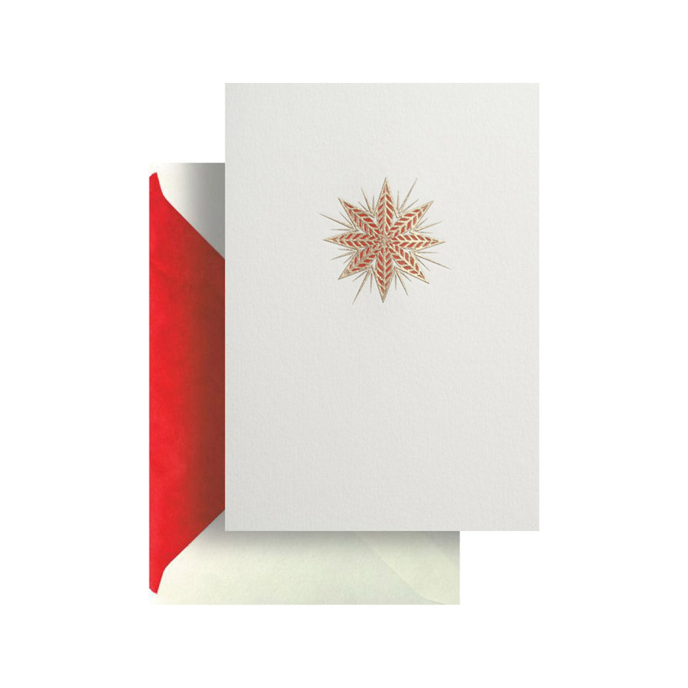 Red Star Greeting Card