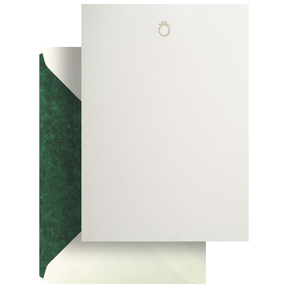 Gold Myrtle Wreath Menu