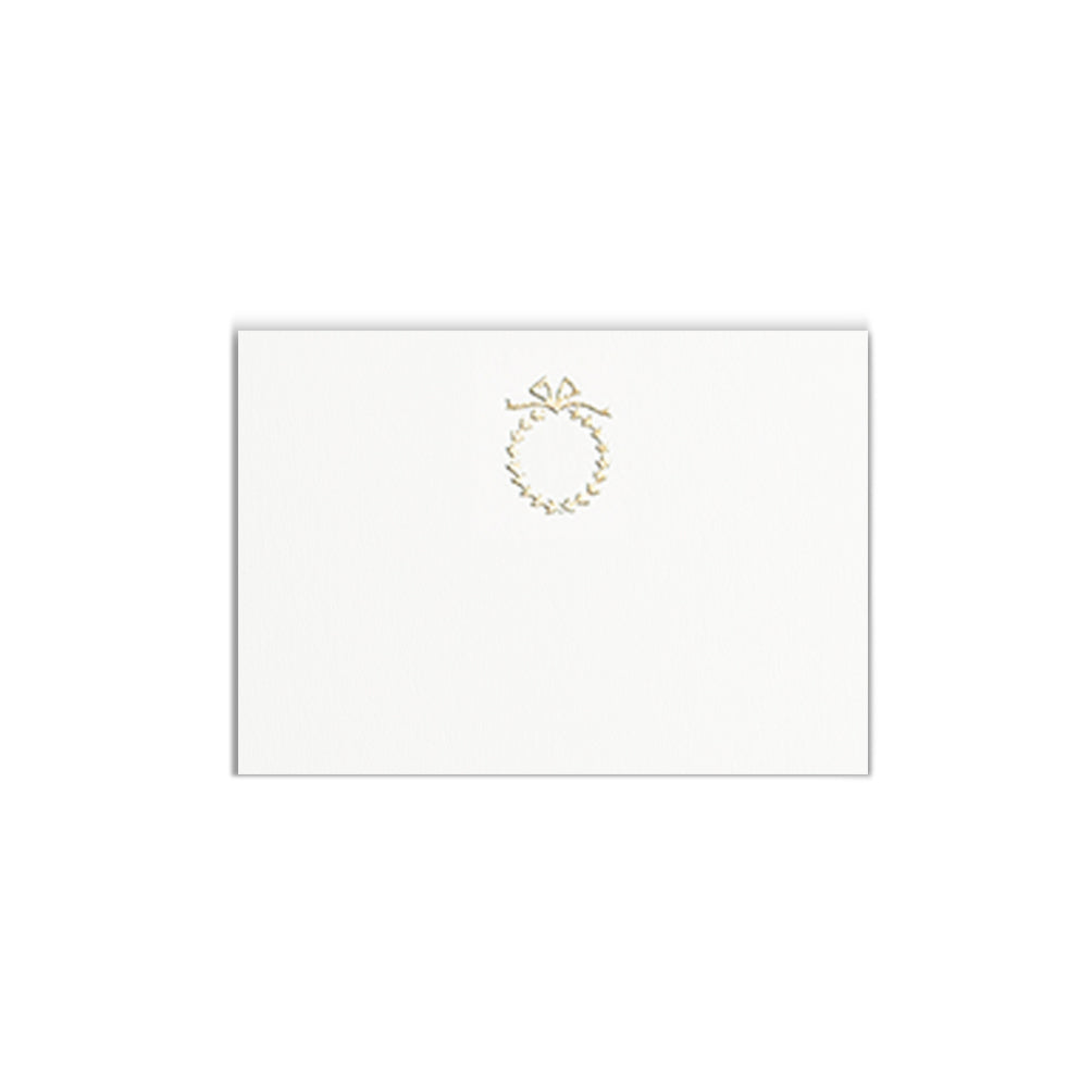 Gold Myrtle Wreath, table card (10 pcs)