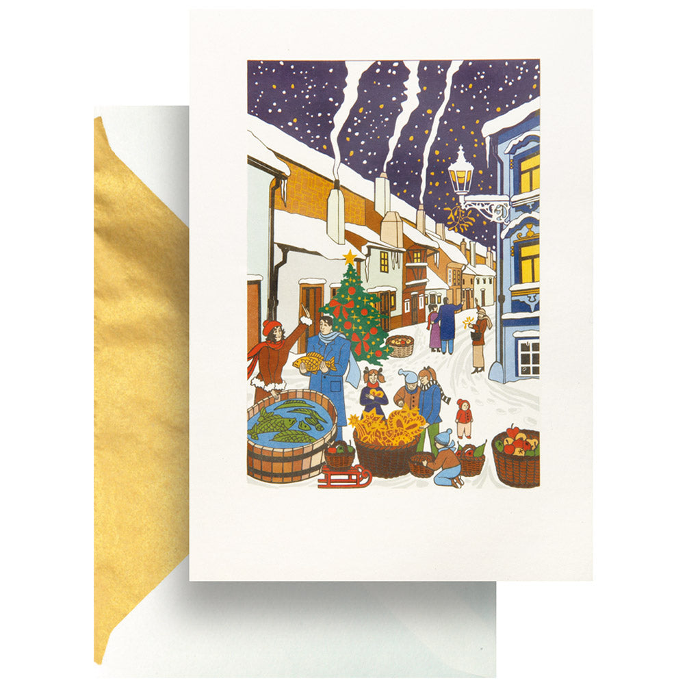 Christmas Market Greeting Card