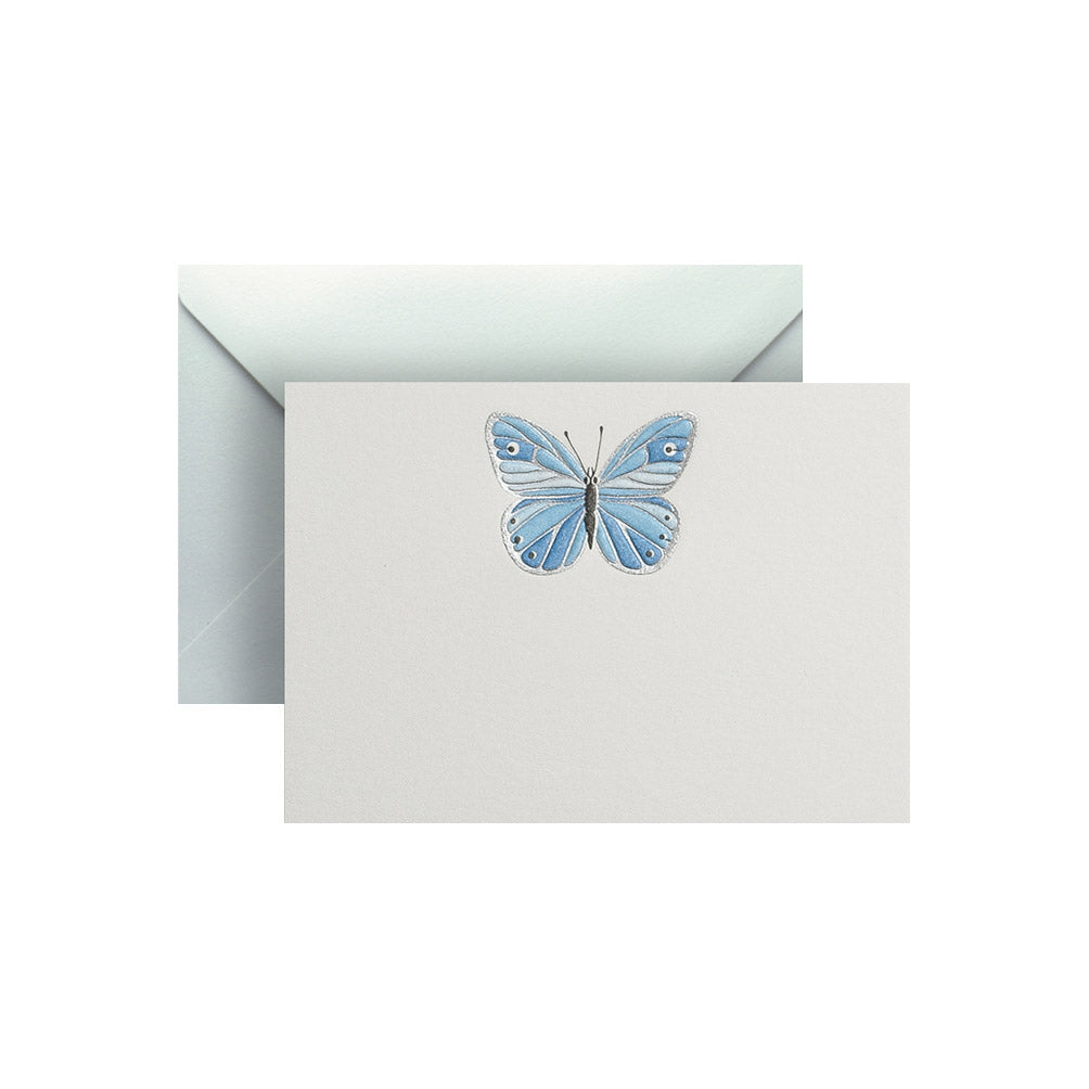 Blue Butterfly, enclosure card & envelope