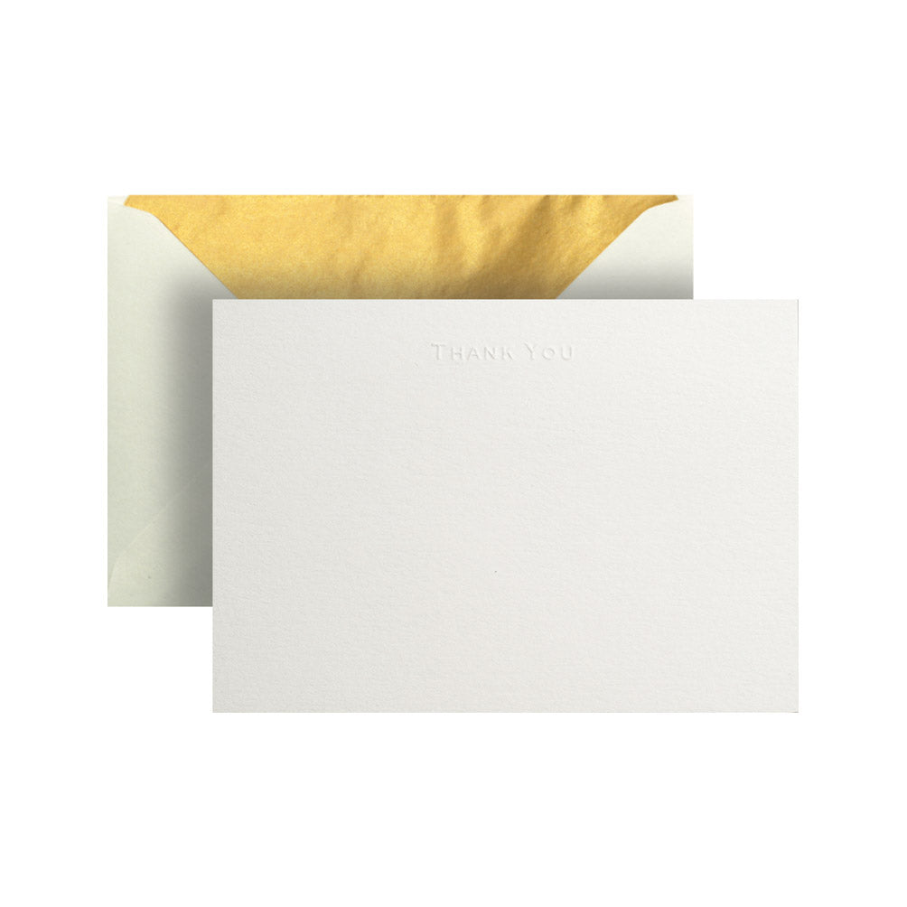 Embossed Thank You Card