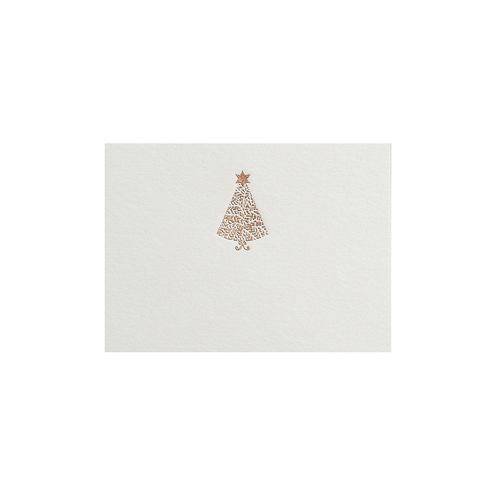Bronze Christmas Tree, table card (10 pcs)