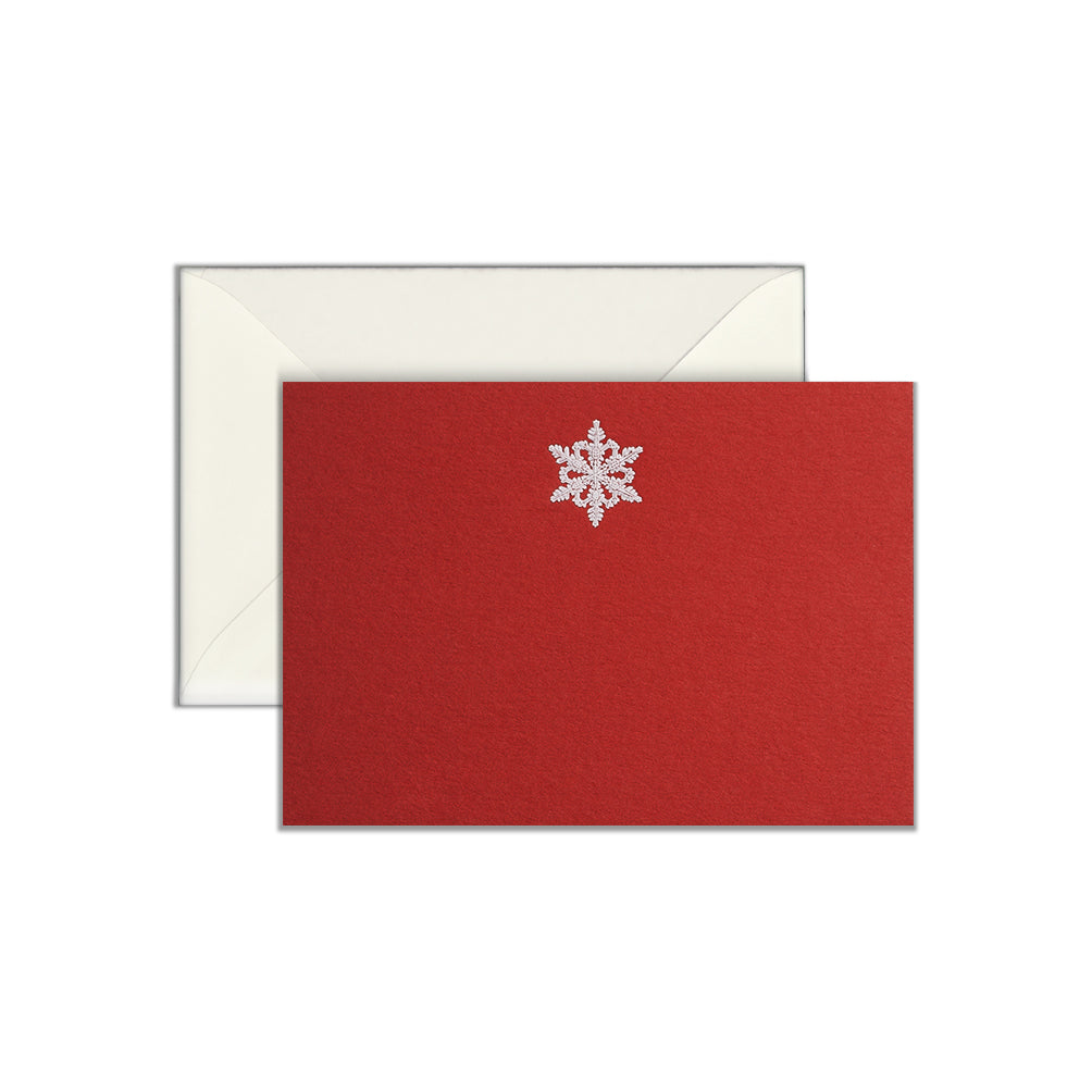 White Snowflake, enclosure card & envelope (10 pcs)