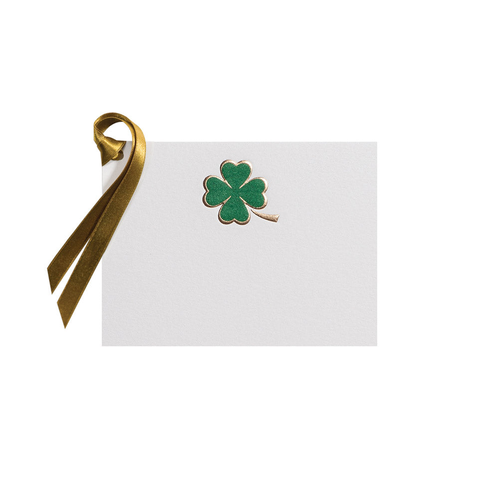 Gold Shamrock, gift tag (10 pcs)