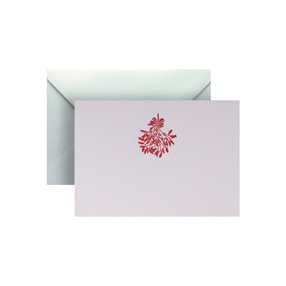 Red Mistletoe, enclosure card & envelope