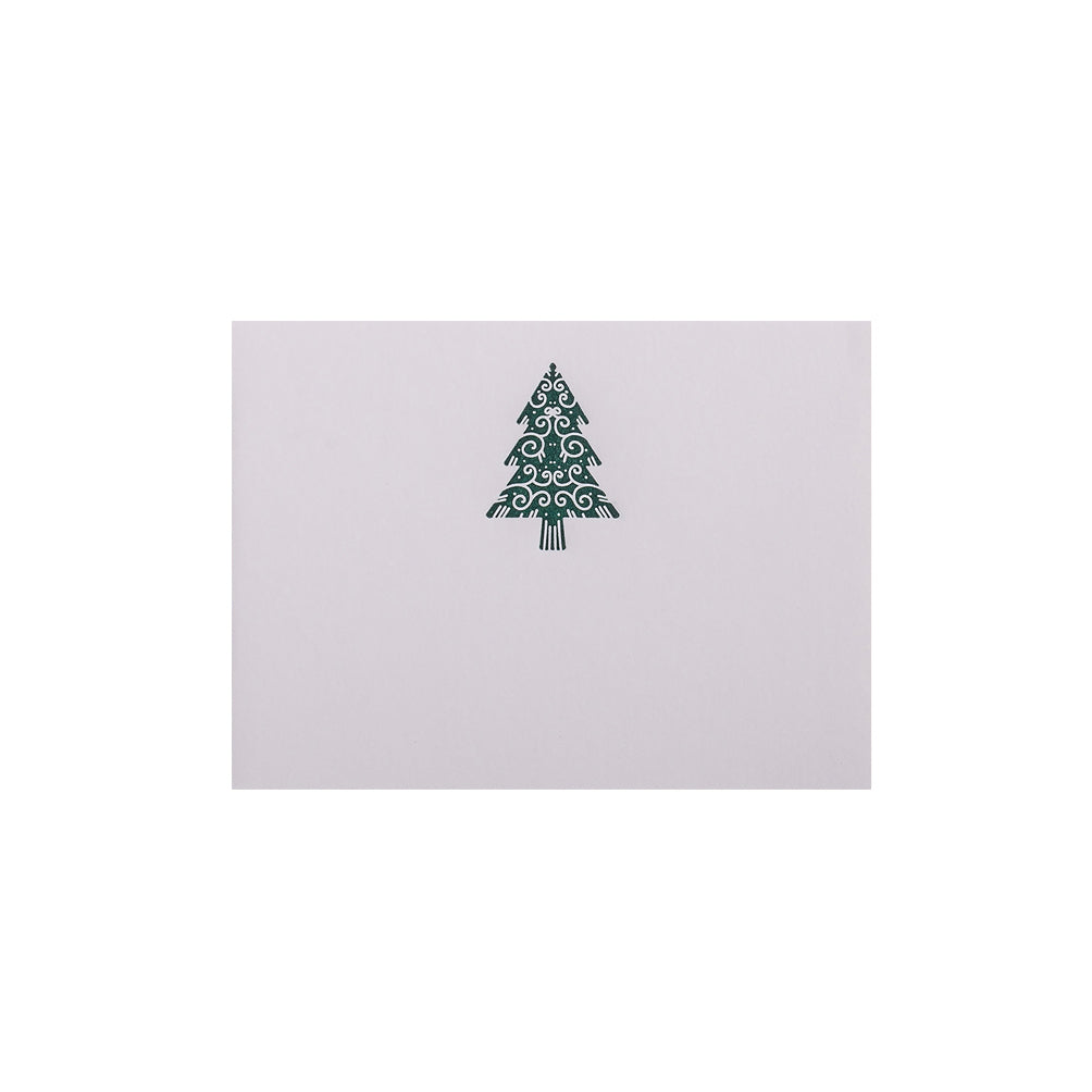 Green Christmas Tree, table card