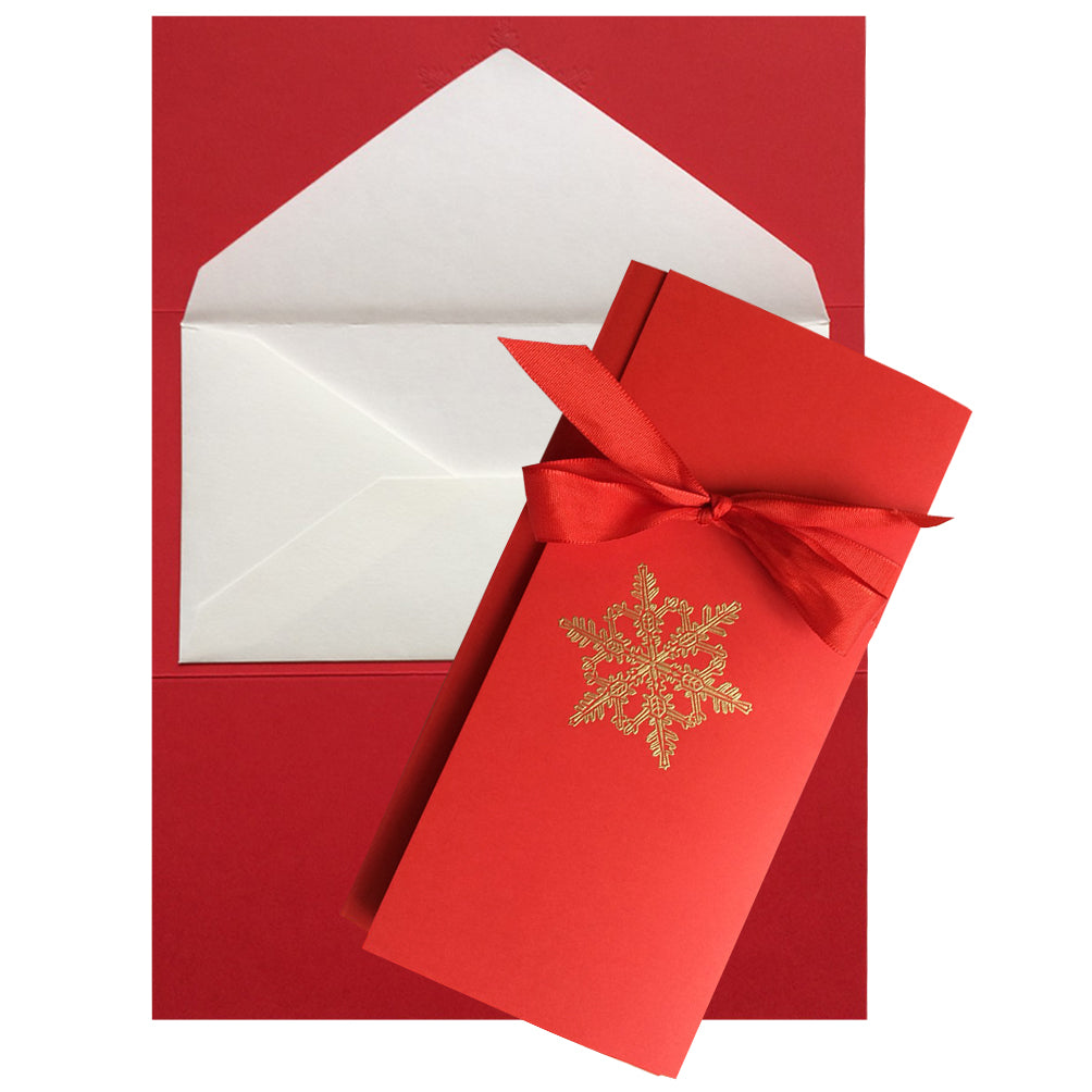 Gold Snow Flake Envelope