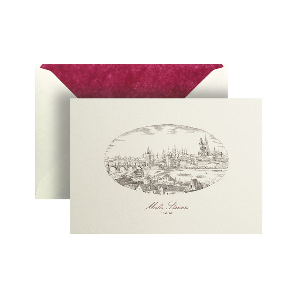 Prague - View of the Lesser Town Card