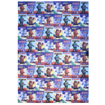 Rossi Vintage Robots Wrapping Paper