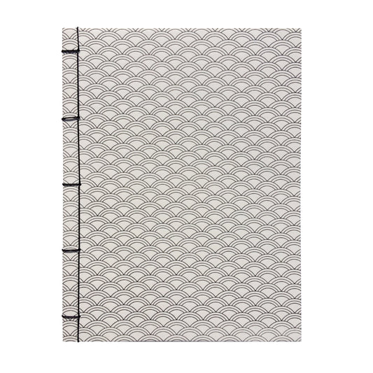 Rossi Notebook with japanese binding, scale, white
