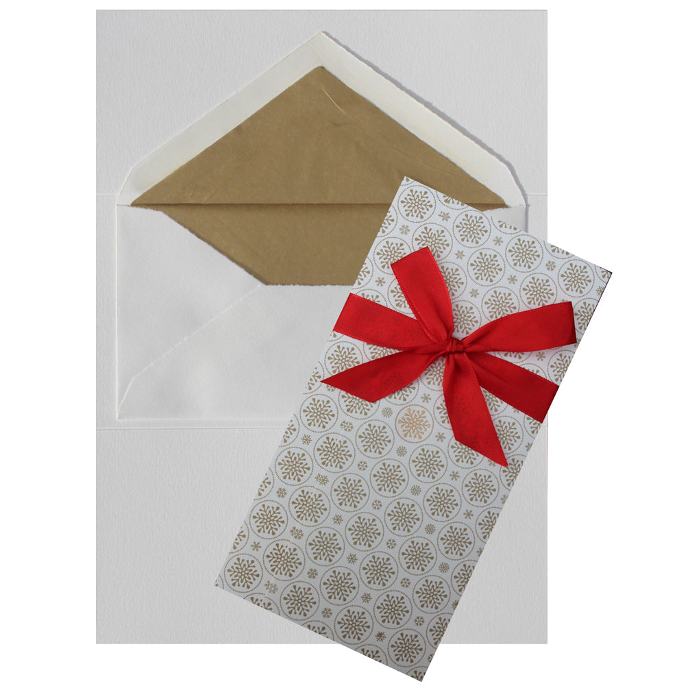 Gold Snowflakes Envelope
