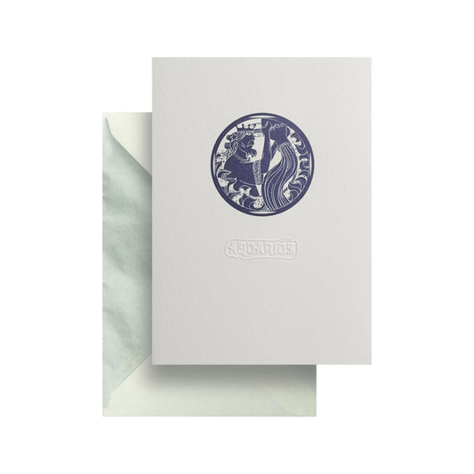 Aquarius Greeting Card