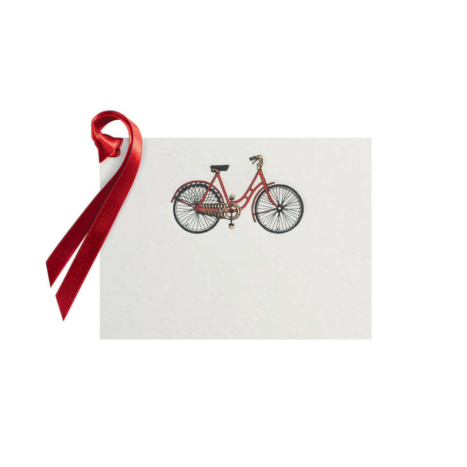 Red Bicycle, gift tag (10 pcs)