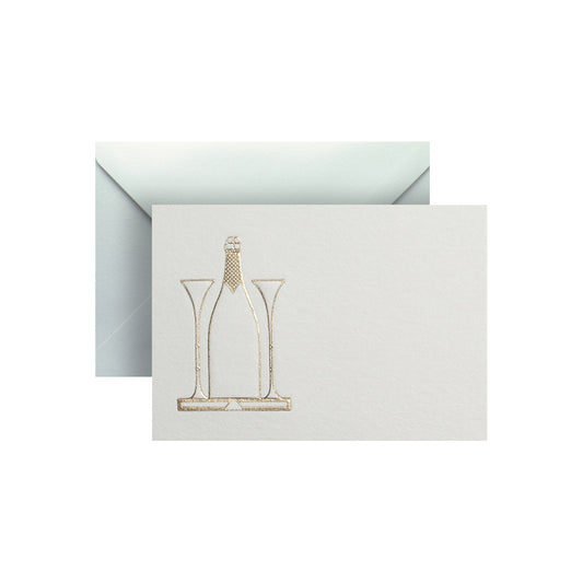 Champagne, enclosure card & envelope