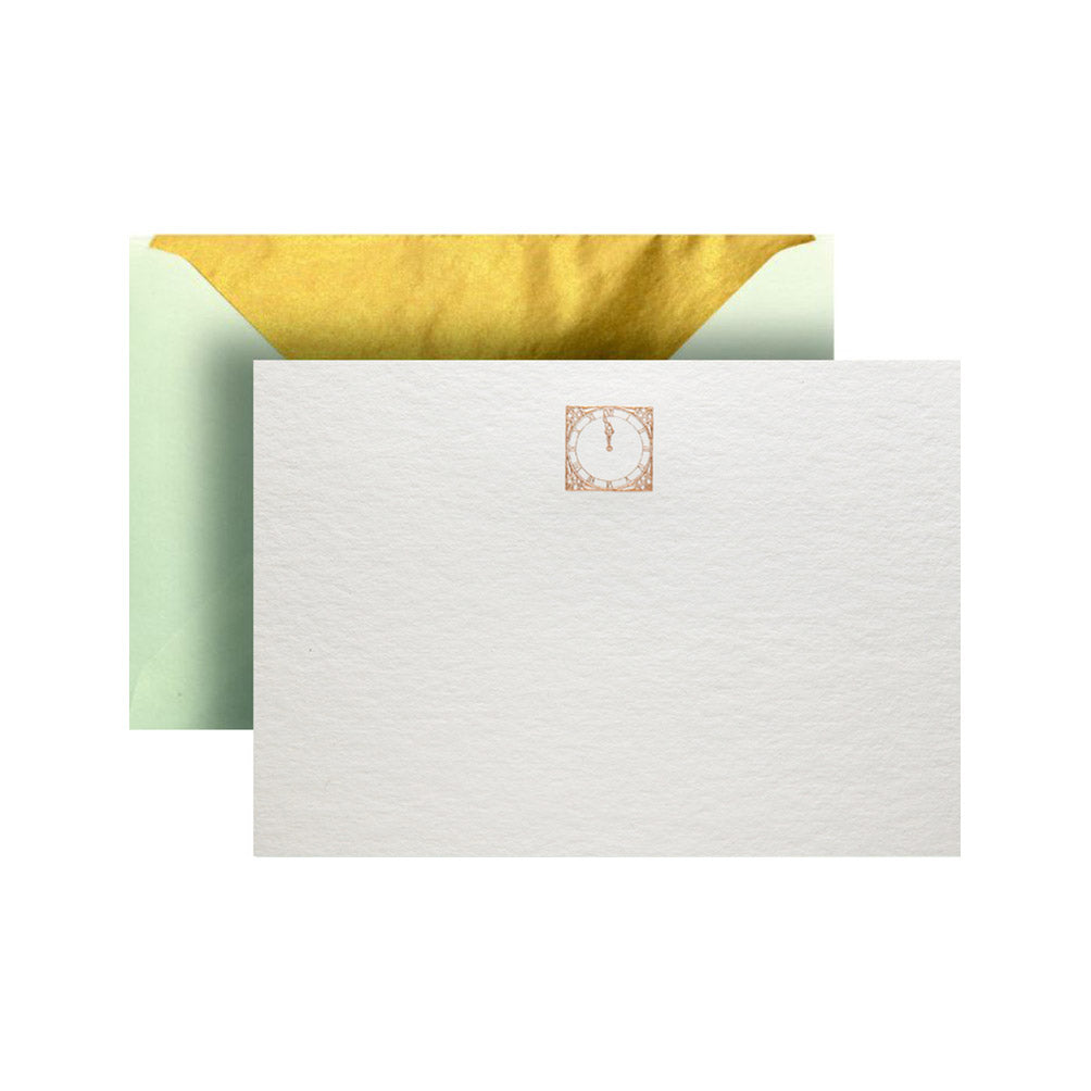 Gold Clock Card