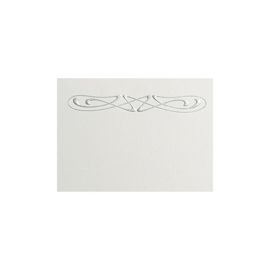 Silver Art Nouveau Motif, table card (10 pcs)