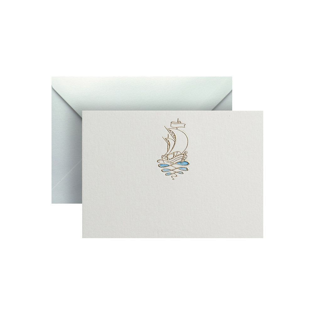 Boat, enclosure card & envelope