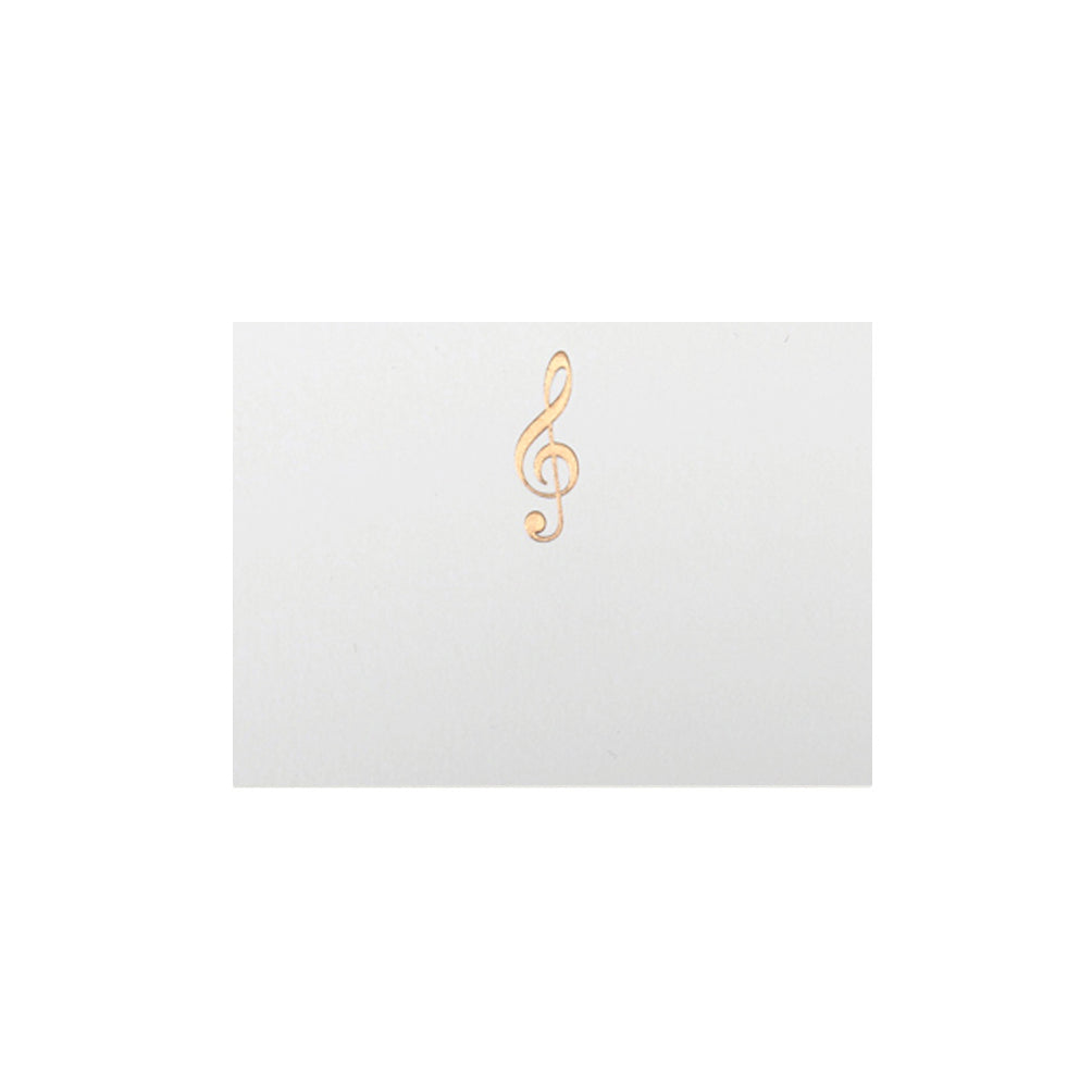 Gold Trebele Clef, table card