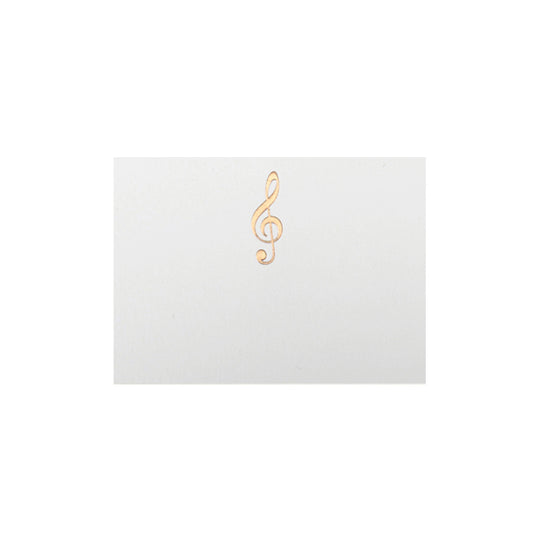 Gold Trebele Clef, table card