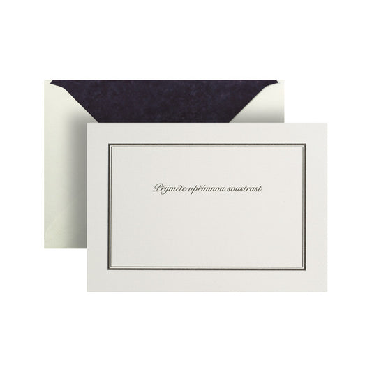 Sincere condolences CZ Card