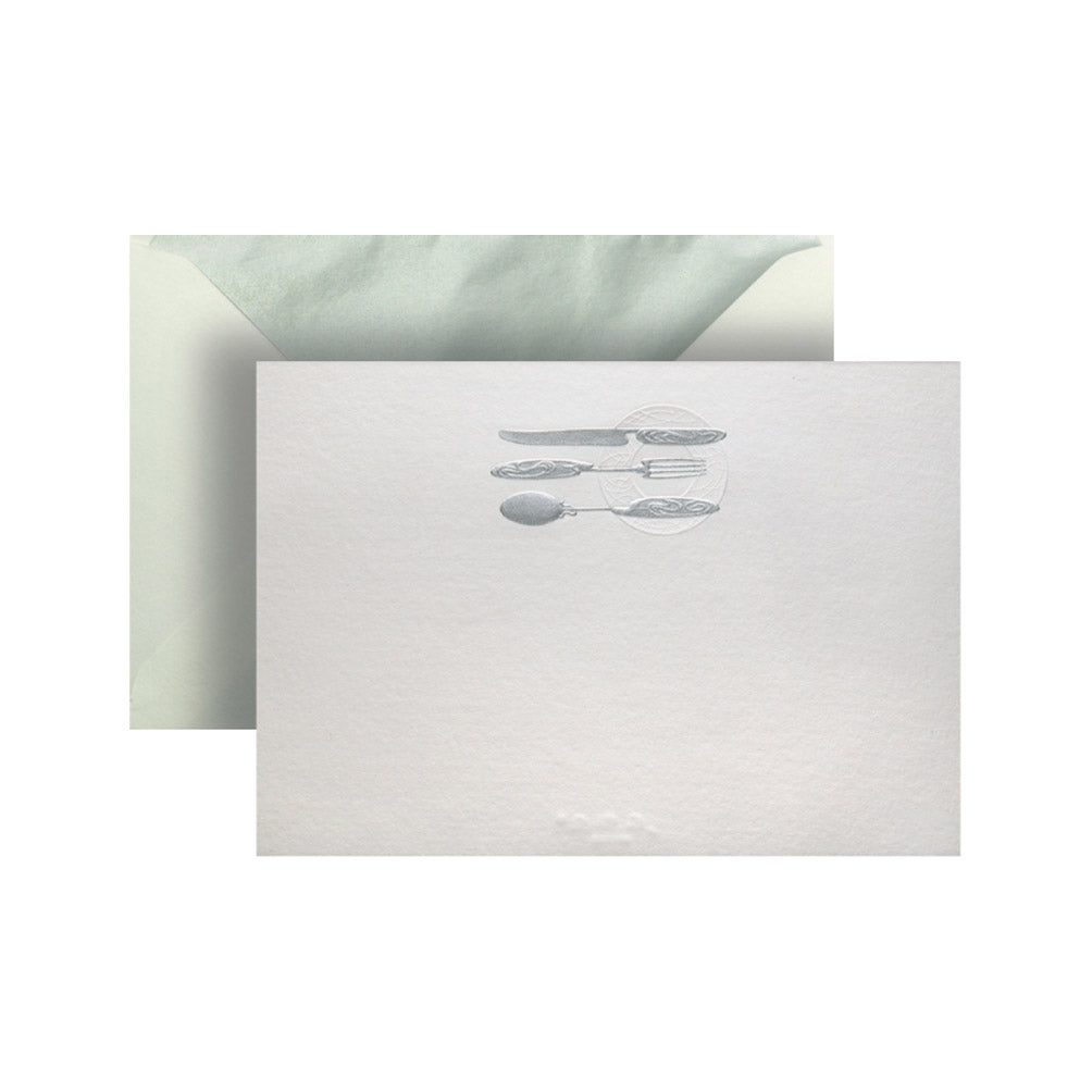 Silverware, gift card Menu