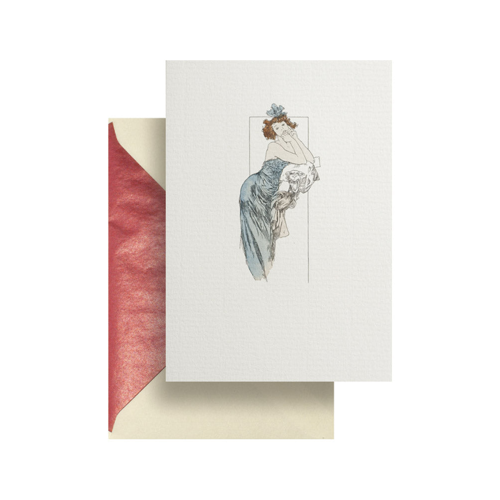 Blue Dress Card
