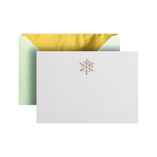 Gold Snowflake Card