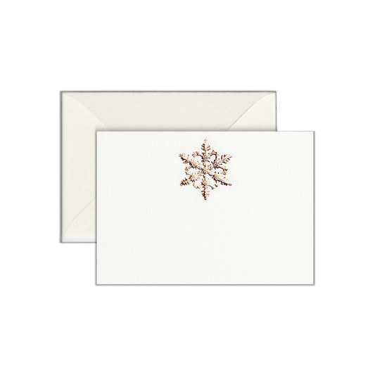Gold Snowflake, enclosure card & envelope