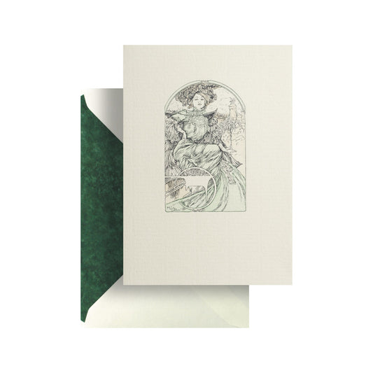 Green Dress Card