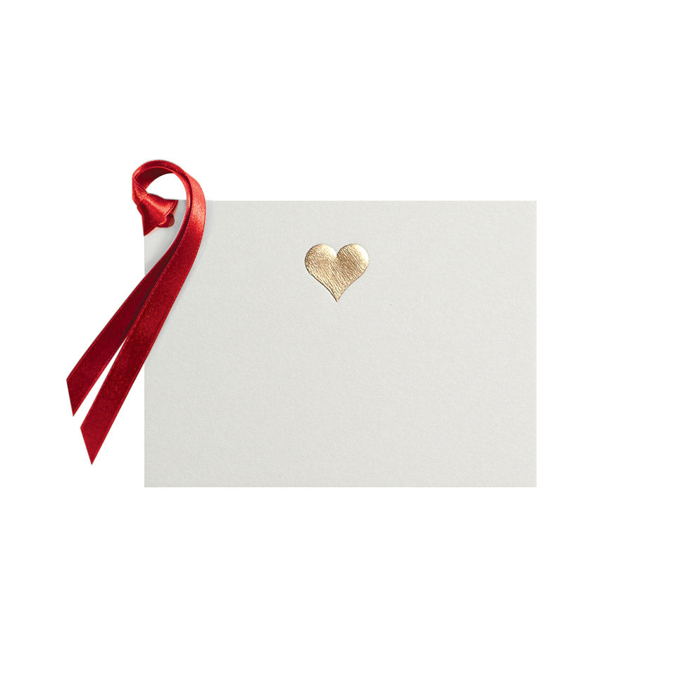 Gold Heart, gift tag (10 pcs)