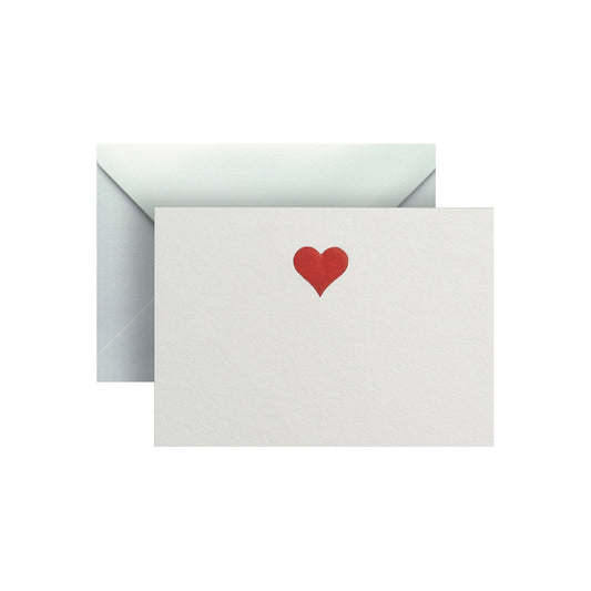 Red Heart, enclosure card & envelope