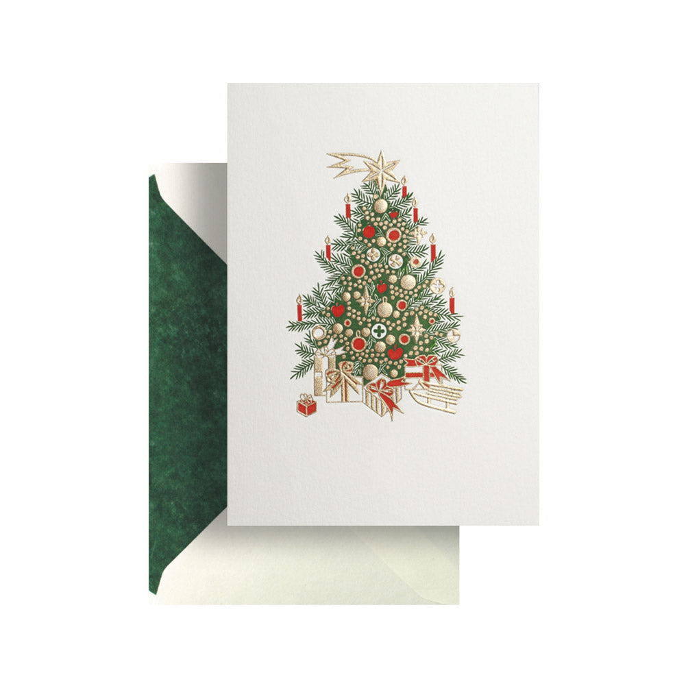 Christmas Tree with Gifts Greeting Card