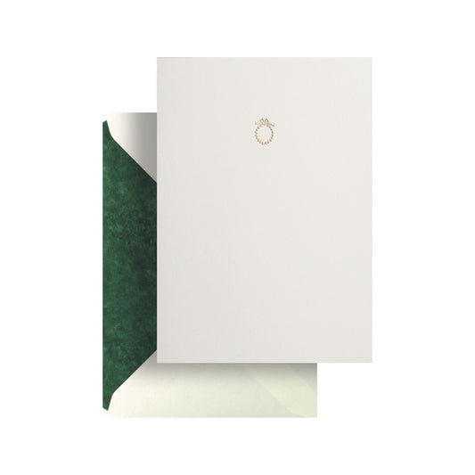 Gold Myrtle Wreath Greeting Card