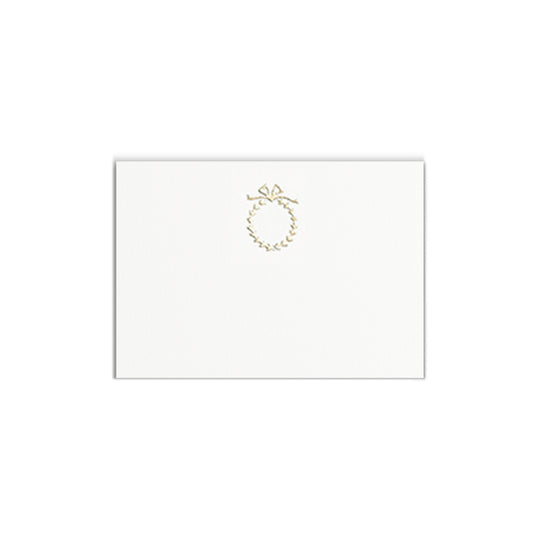 Gold Myrtle Wreath, table card (10 pcs)