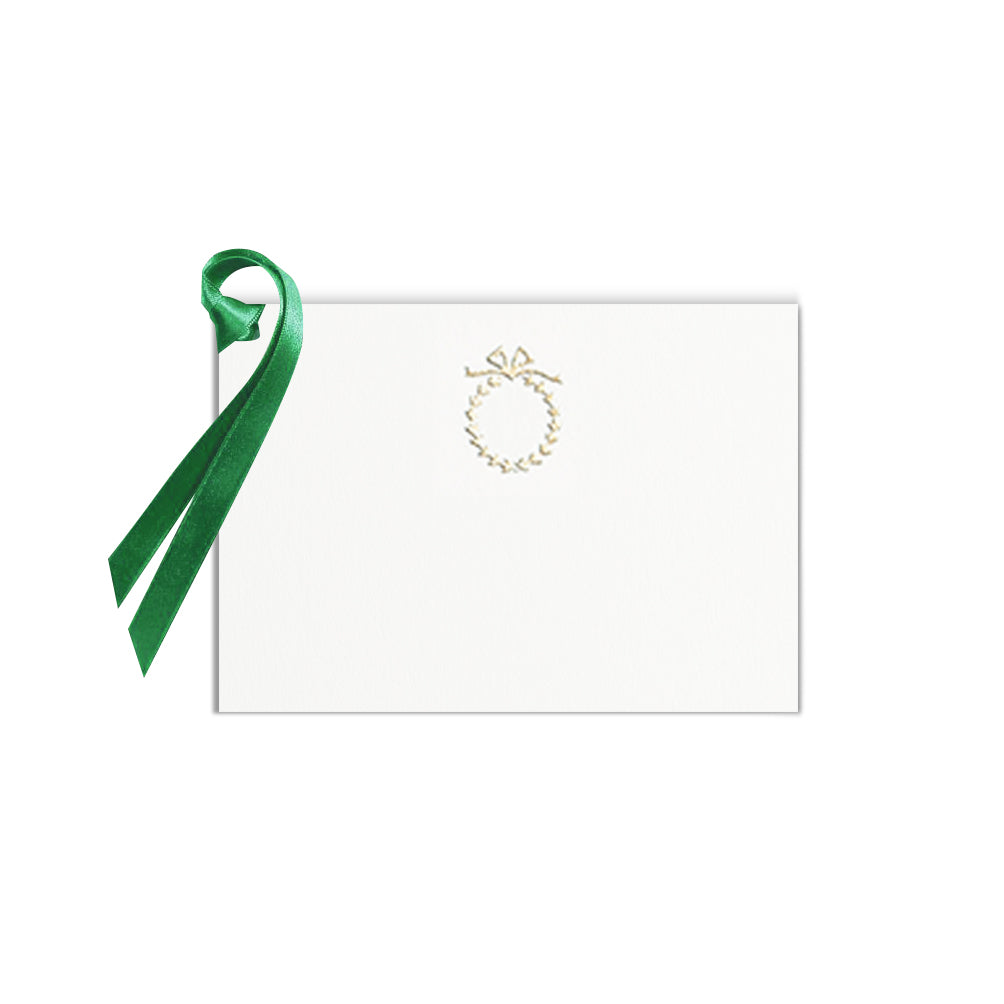 Gold Myrtle Wreath, gift tag (10 pcs)