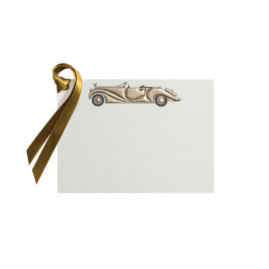 Gold Cabriolet, gift tag (10 pcs)