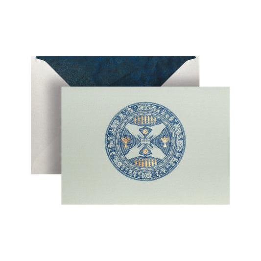 Hands on a Faience Plate Greeting Card