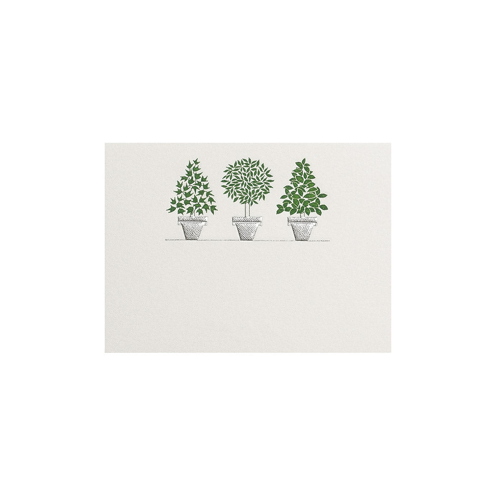 Flowerpots, table card (10 pcs)