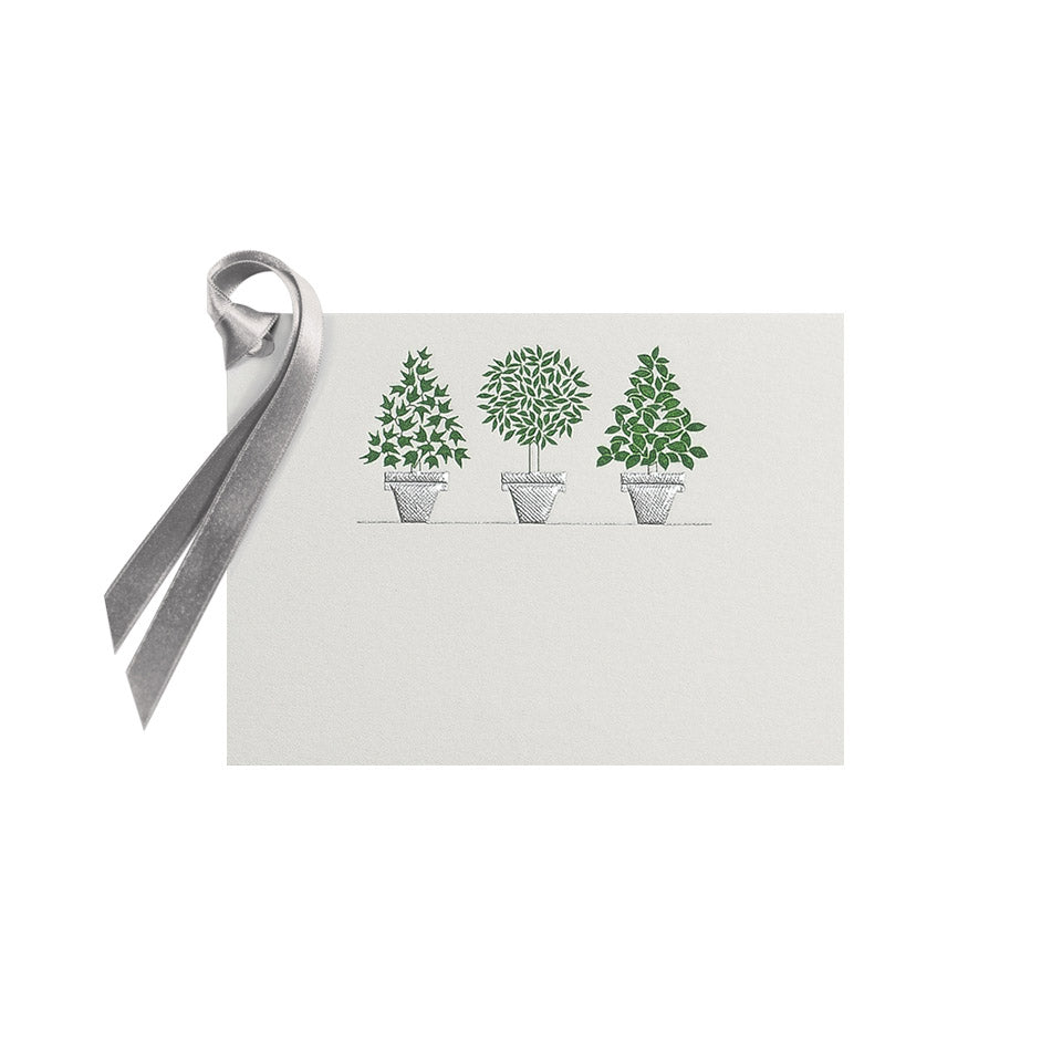 Flowerpots, gift tag (10 pcs)