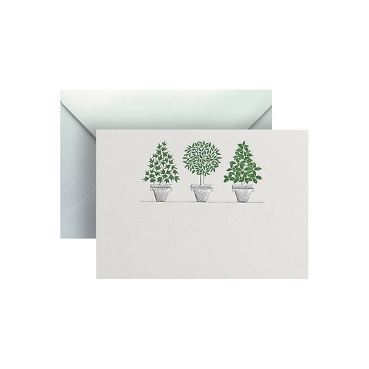 Flowerpots, enclosure card & envelope