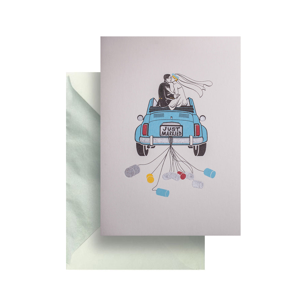 Just married Greeting Card