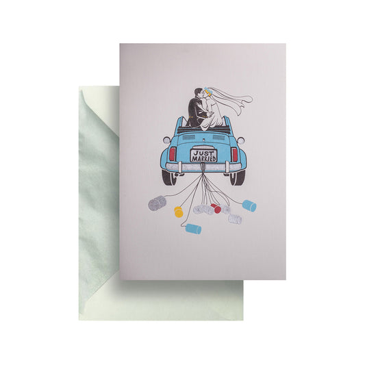 Just married Greeting Card